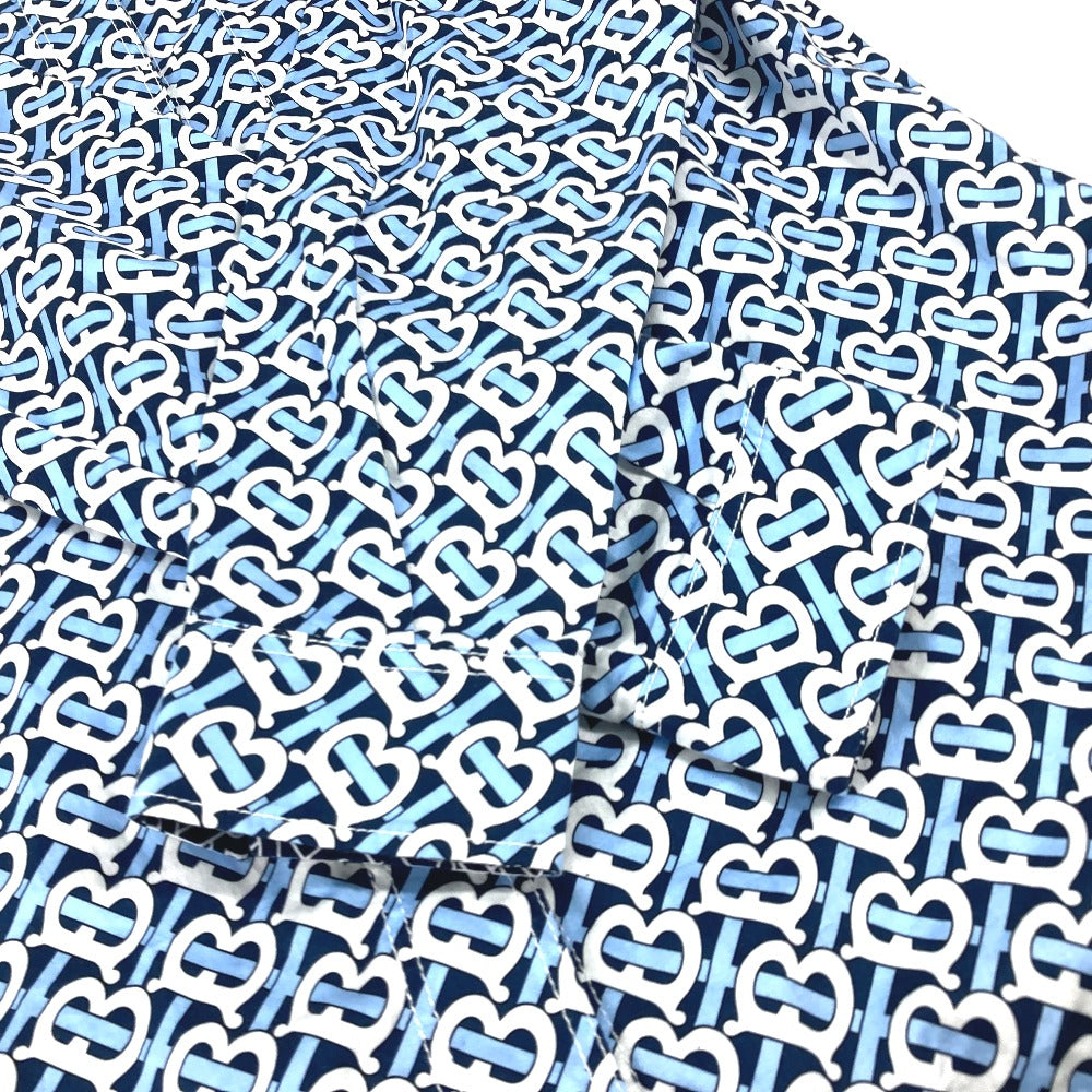 BURBERRY one piece 8048813 cotton blue Long sleeve apparel TB shirt dress logo Women IT 34