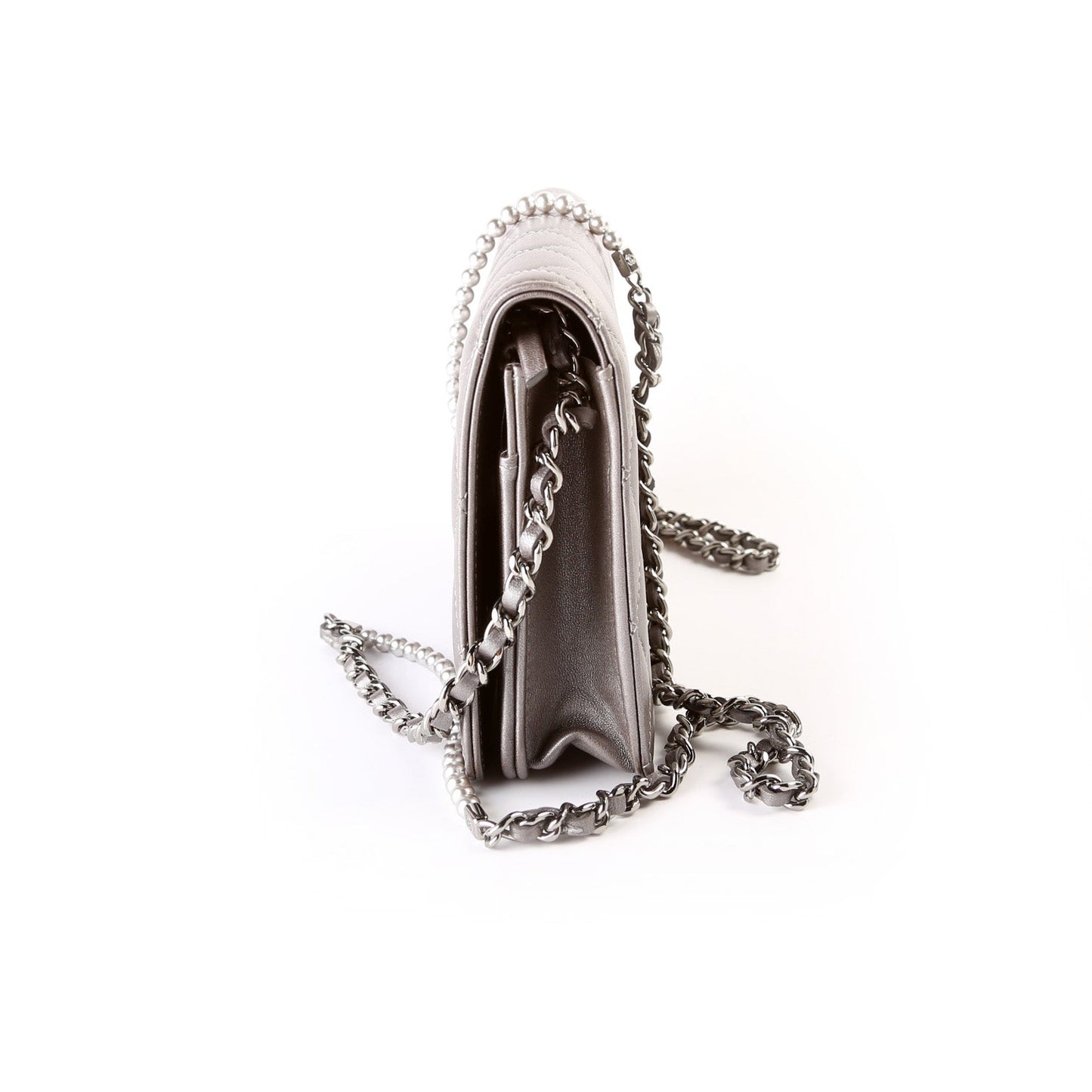 Chanel WOC CC Pearl Quilted Lambskin Bag