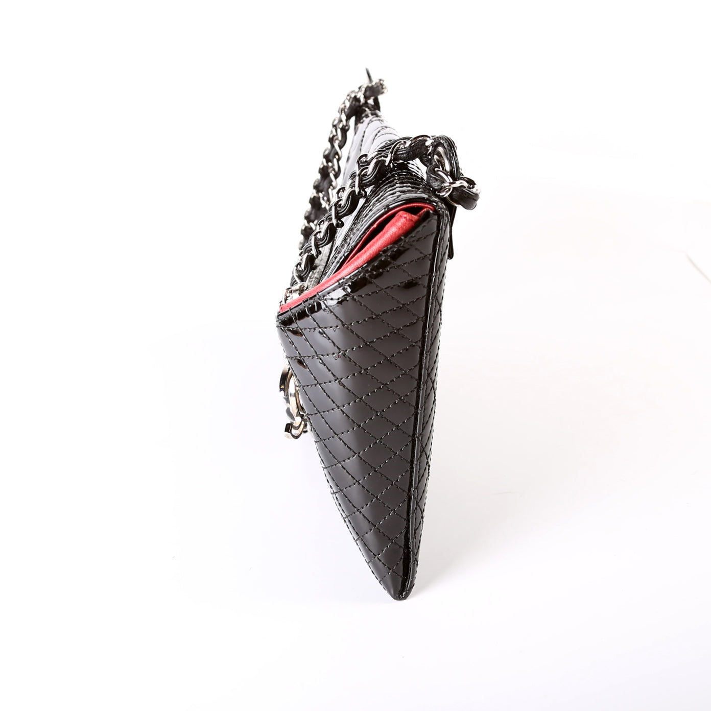 Chanel Kalediscope Quilted Clutch Patent 12M Bag