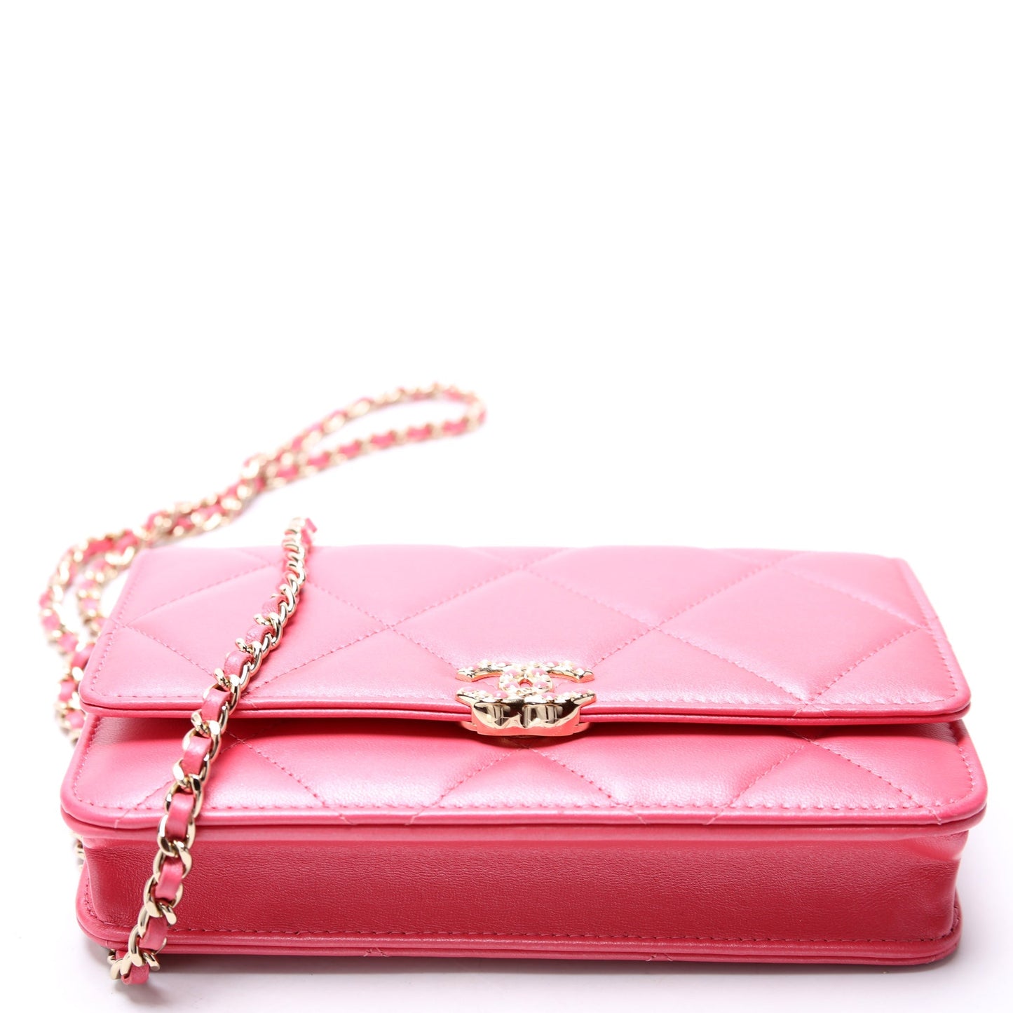 Chanel WOC Pearl CC Lambskin Pink Bag