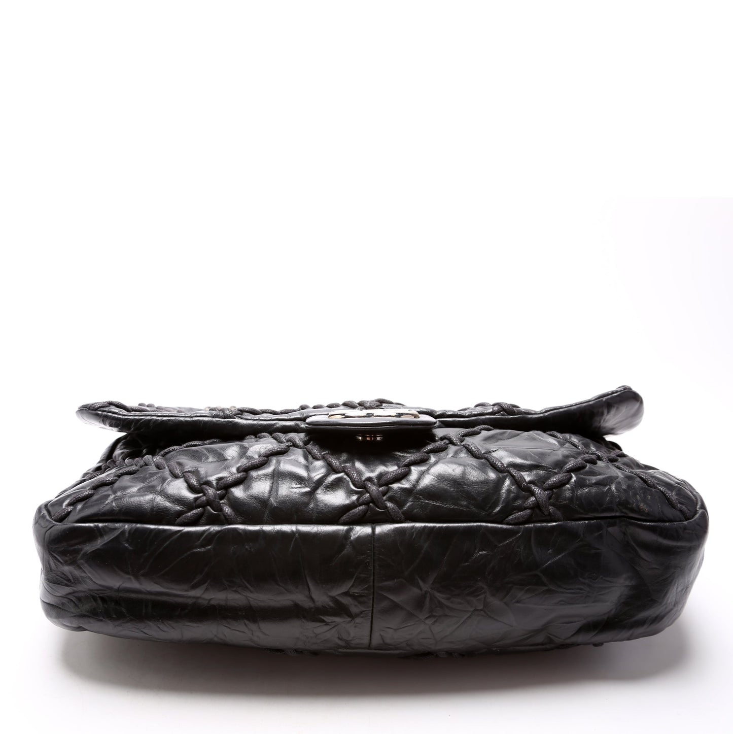 Chanel Ultra Stitch Jumbo Flap Calfskin 14M Black Bag