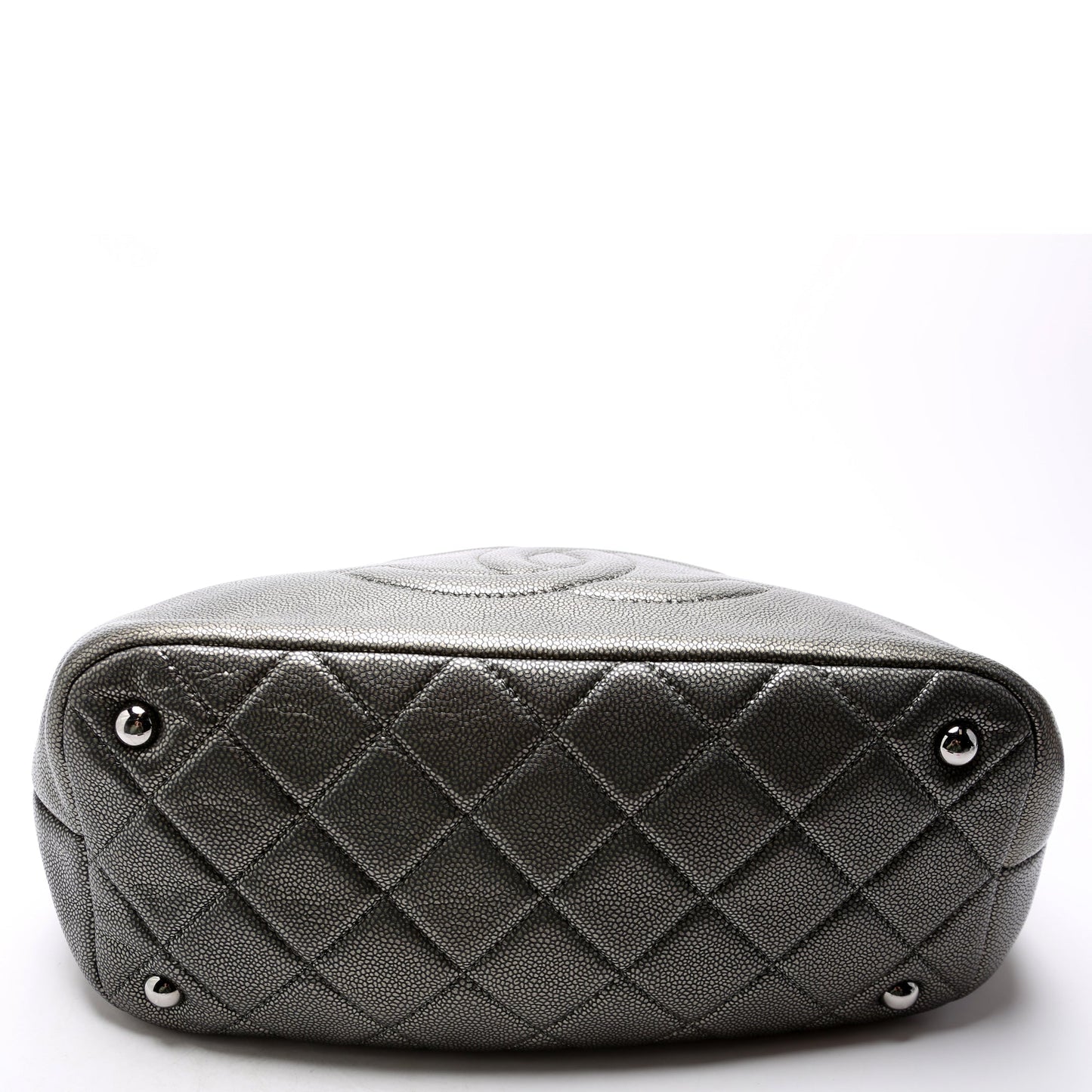 Chanel Timeless CC Soft Tote 14M Silver Bag