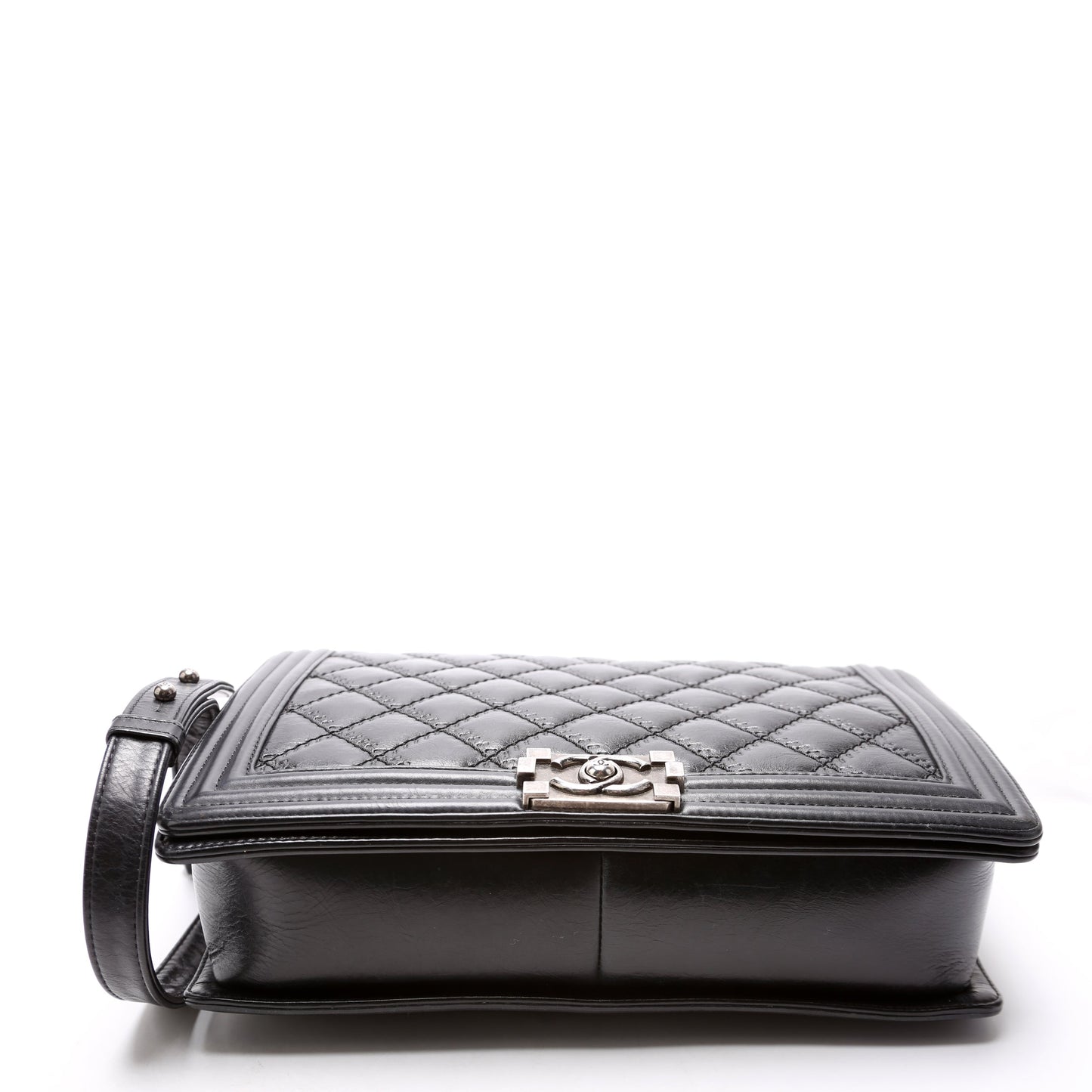 Chanel Boy Flap Large Double Stitch Lambskin 16-20m Bag