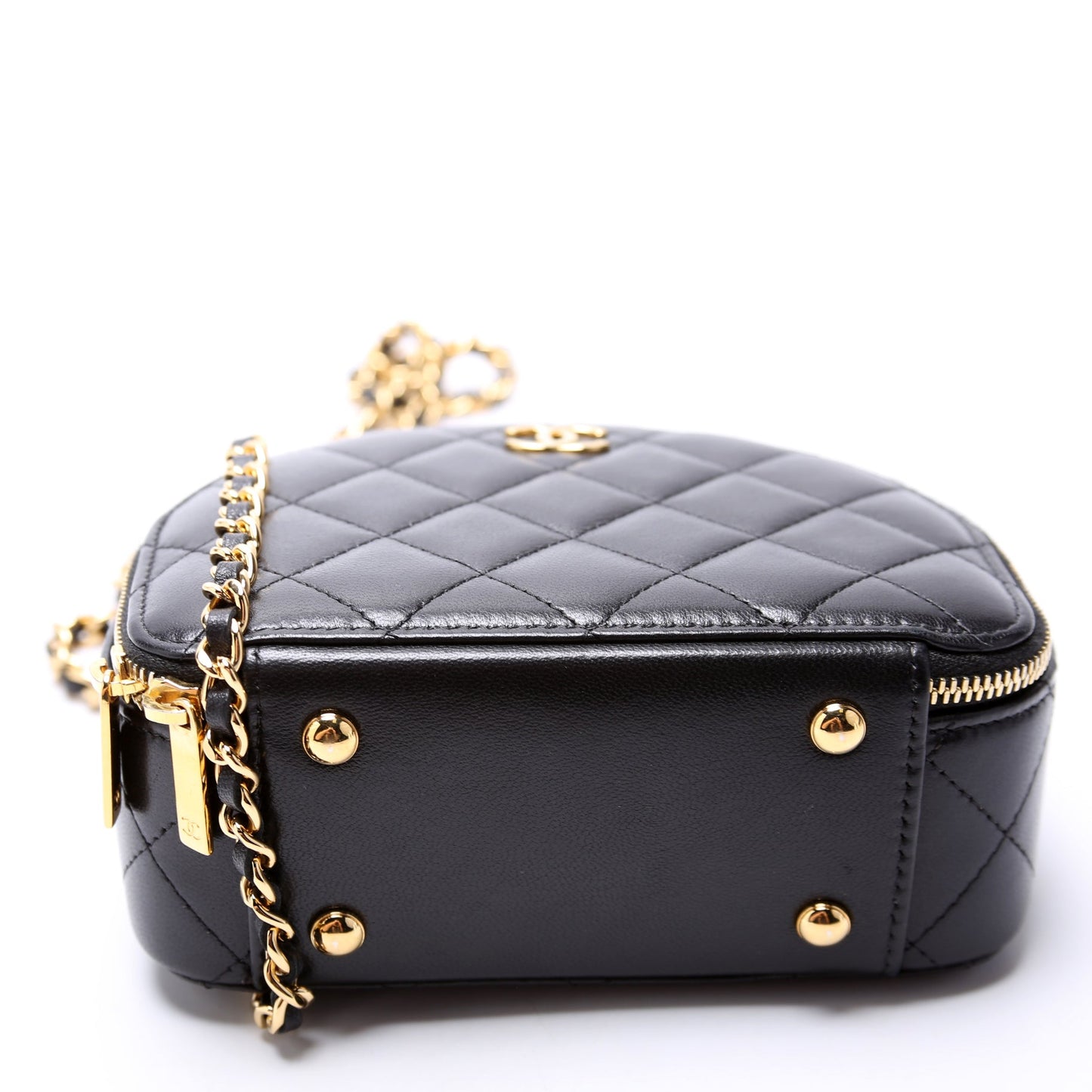 Chanel Chic Riviera Small Top Handle Vanity Lambskin RFID Black Bag