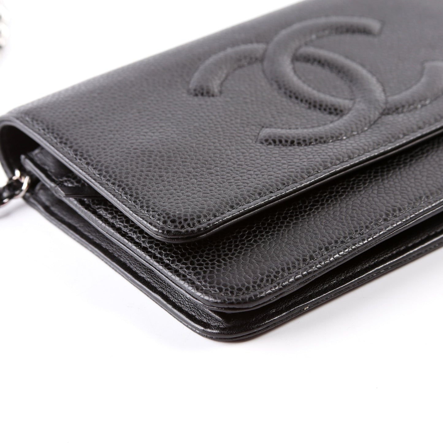 Chanel WOC Timeless CC Caviar 18M Black Bag