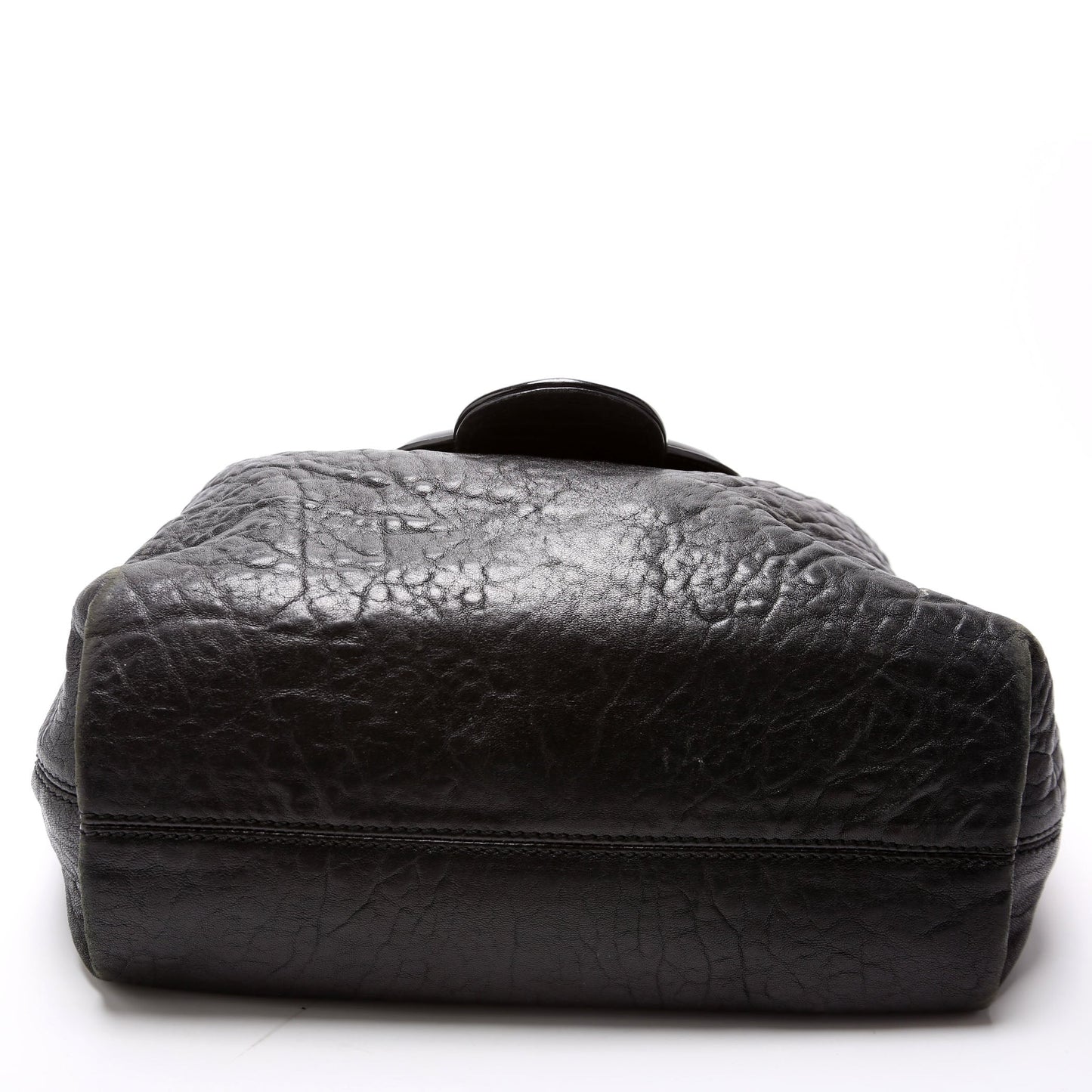 Fendi Nappa Leather B Buckle Hobo Black Bag