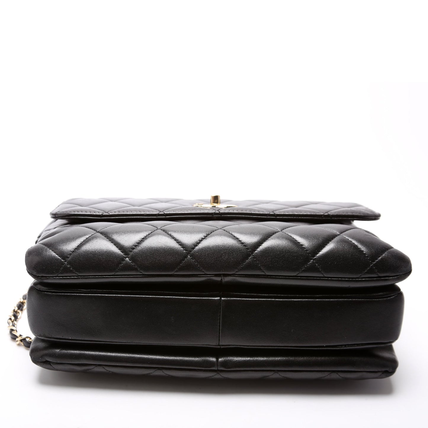 Chanel Trendy Top Handle Medium Lambskin 24M Black Bag