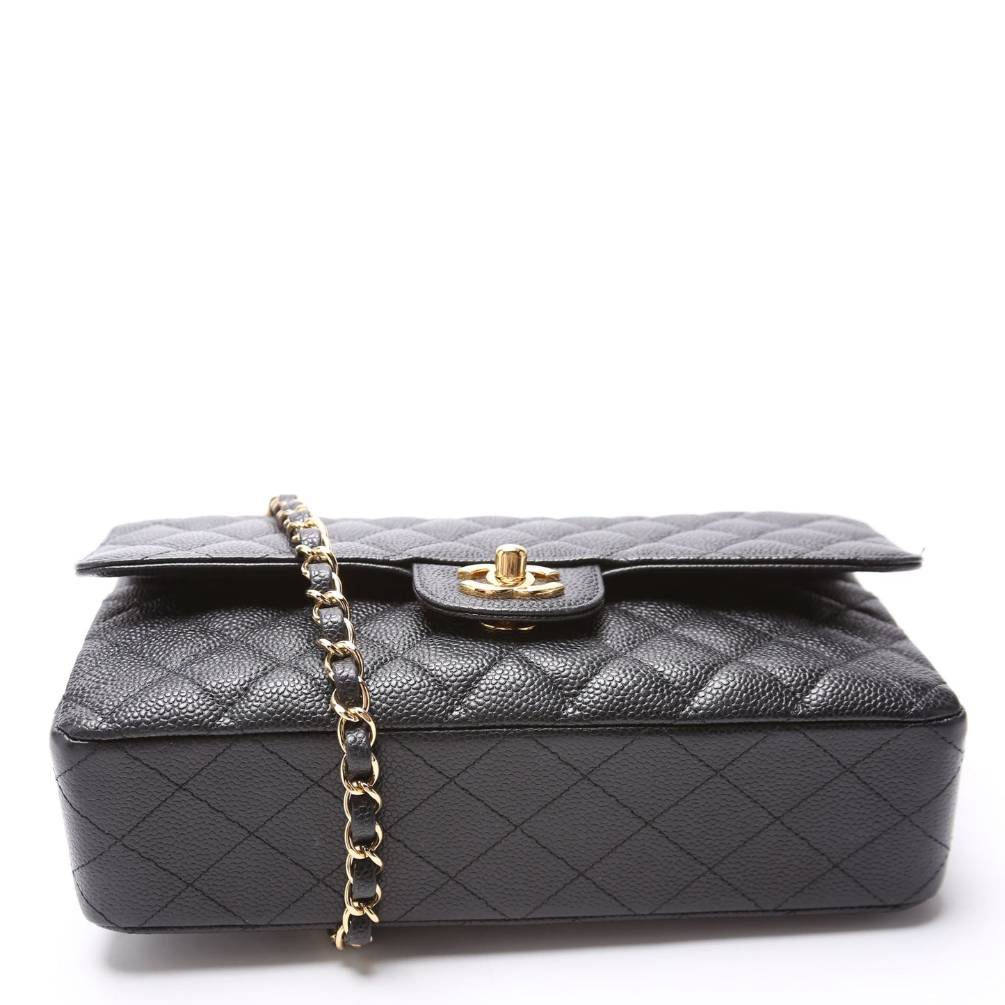 Chanel Classic Flap Medium Caviar 14-16M Black Bag