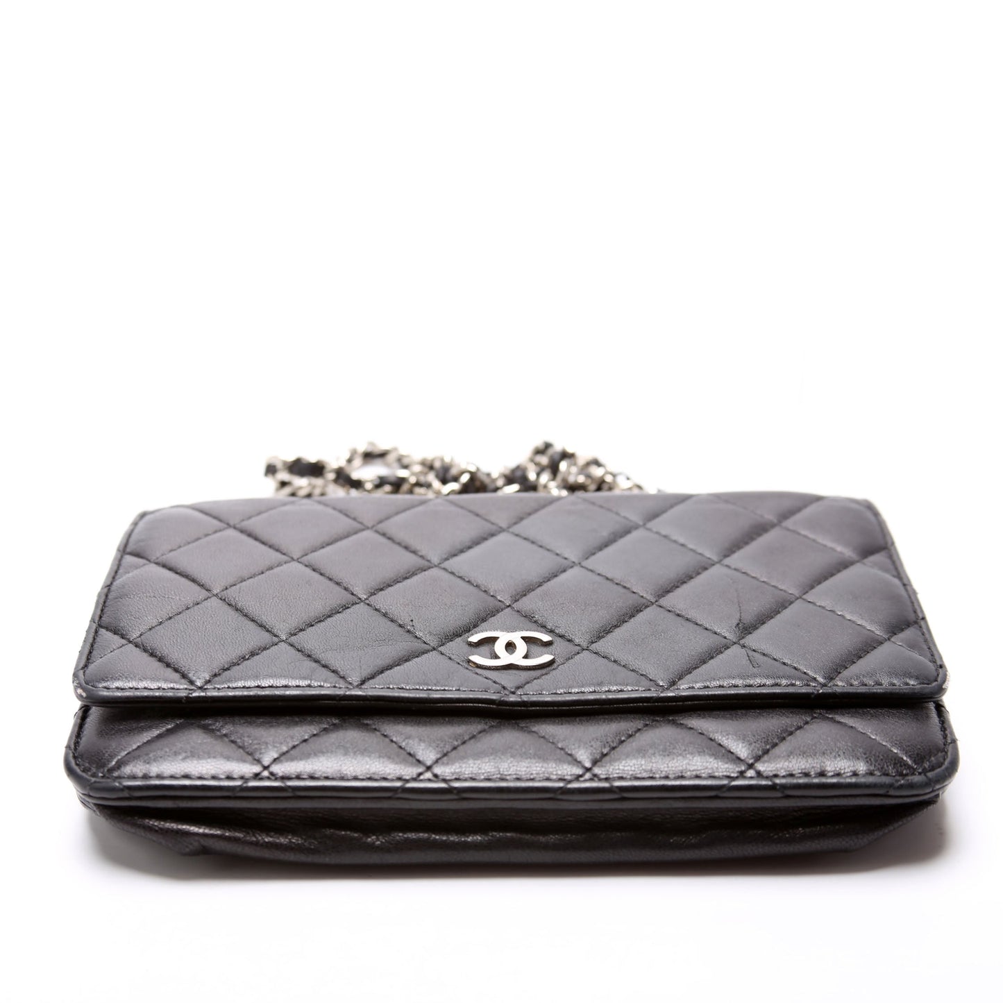 Chanel Wallet On Chain Classic Quilted Lambskin Black Bag