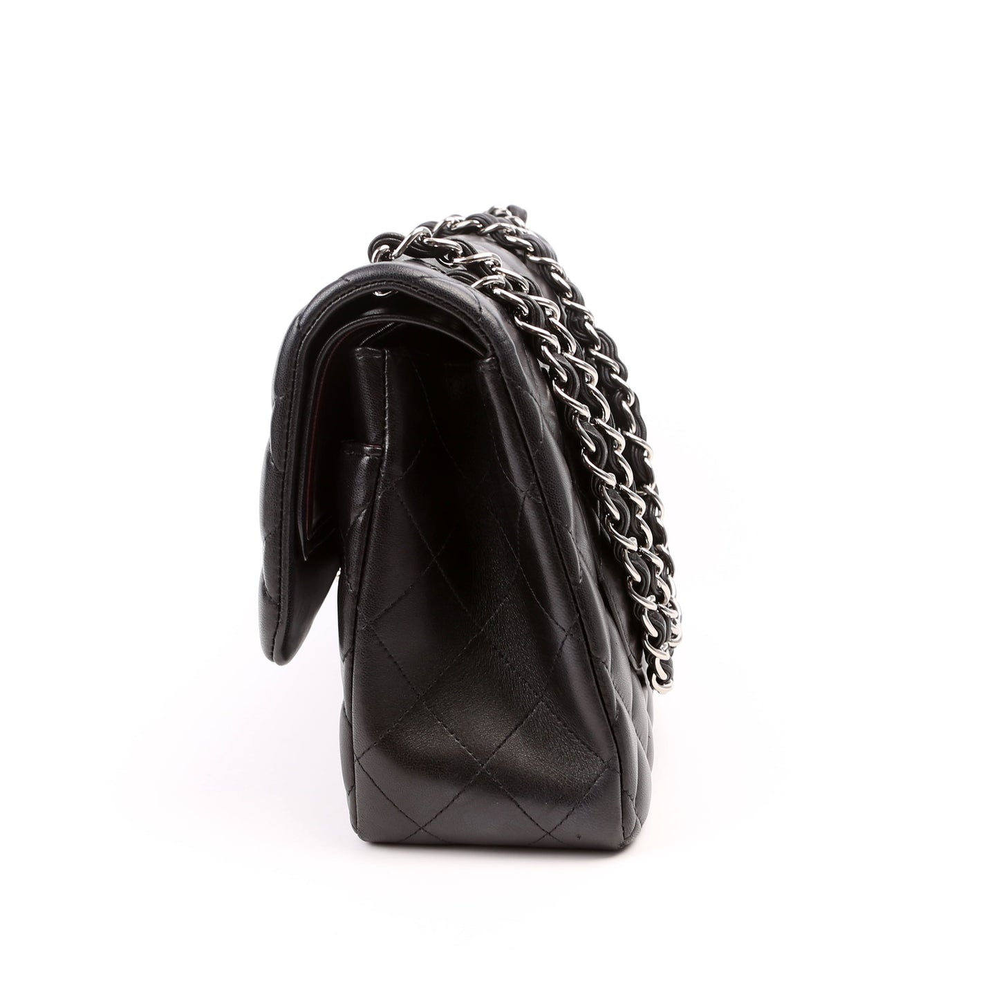 Chanel Classic Flap Jumbo Lambskin 14-16M Black Bag