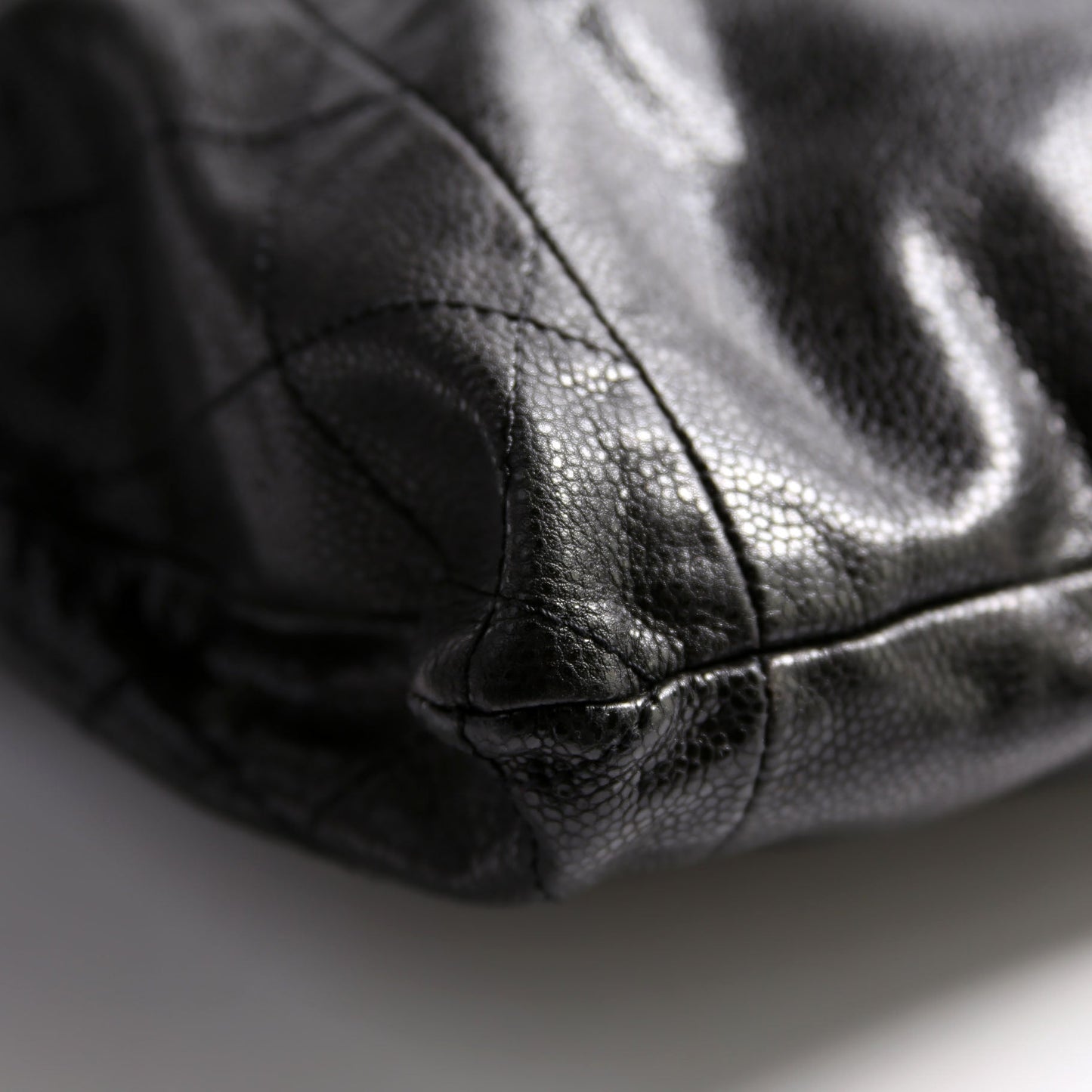 Chanel Caviar 31 Drawstring Tote 13M Black Bag