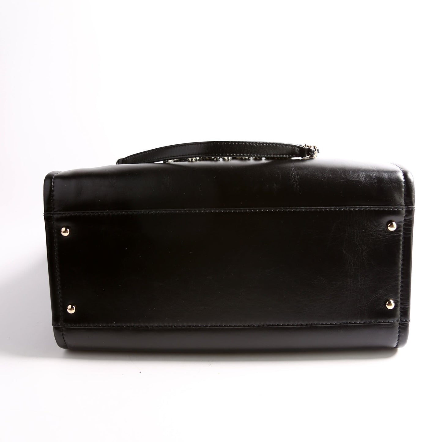 Chanel Deauville Shiny Calf/Tweed Large Tote RFID Black Bag