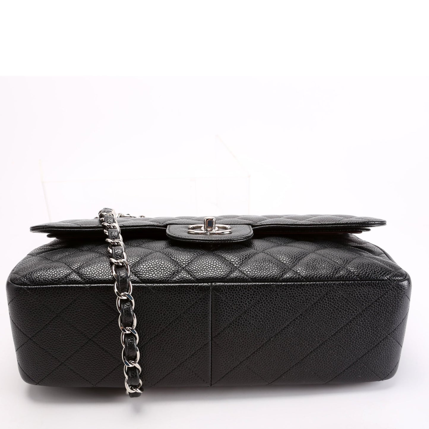 Chanel Classic Flap Jumbo Caviar Black/Silver Bag