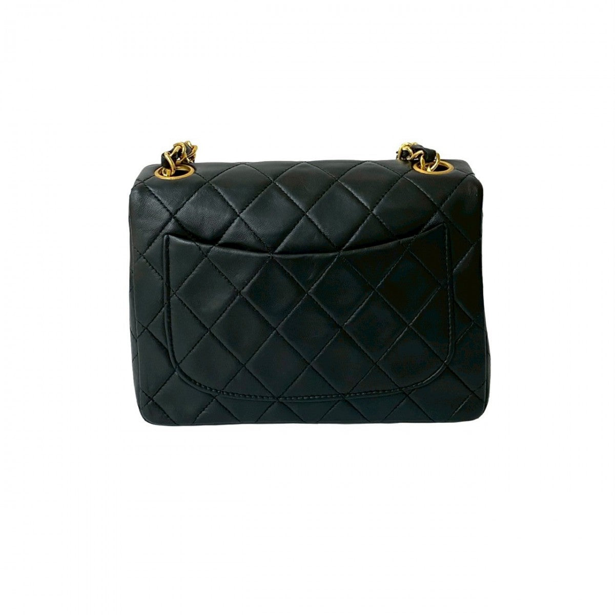 CHANEL Shoulder Bag lambskin black COCO Mark Matrasse Women