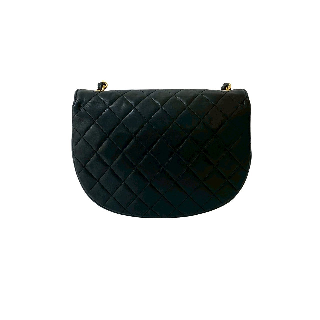 CHANEL Shoulder Bag lambskin black Matrasse