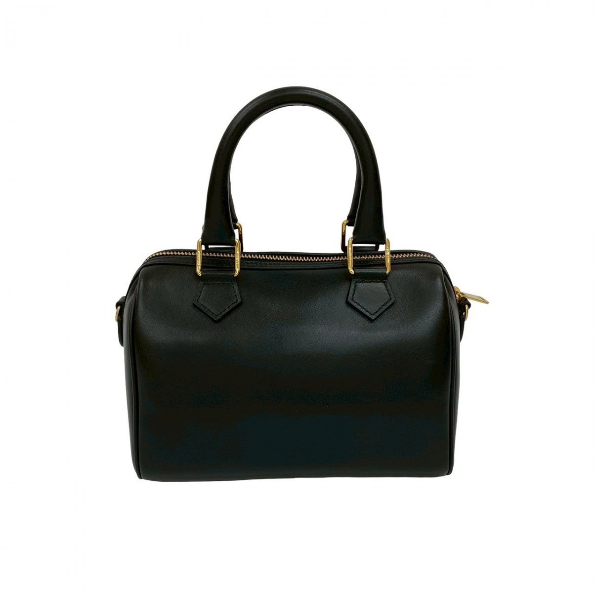 CELINE Shoulder Bag leather black Cuir Triomphe