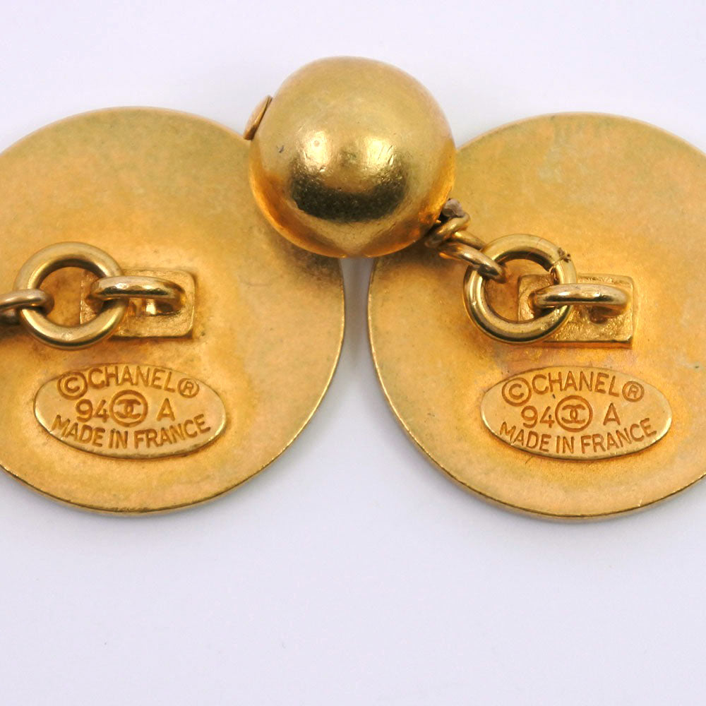 CHANEL cuffs Plated Gold gold COCO Mark mens