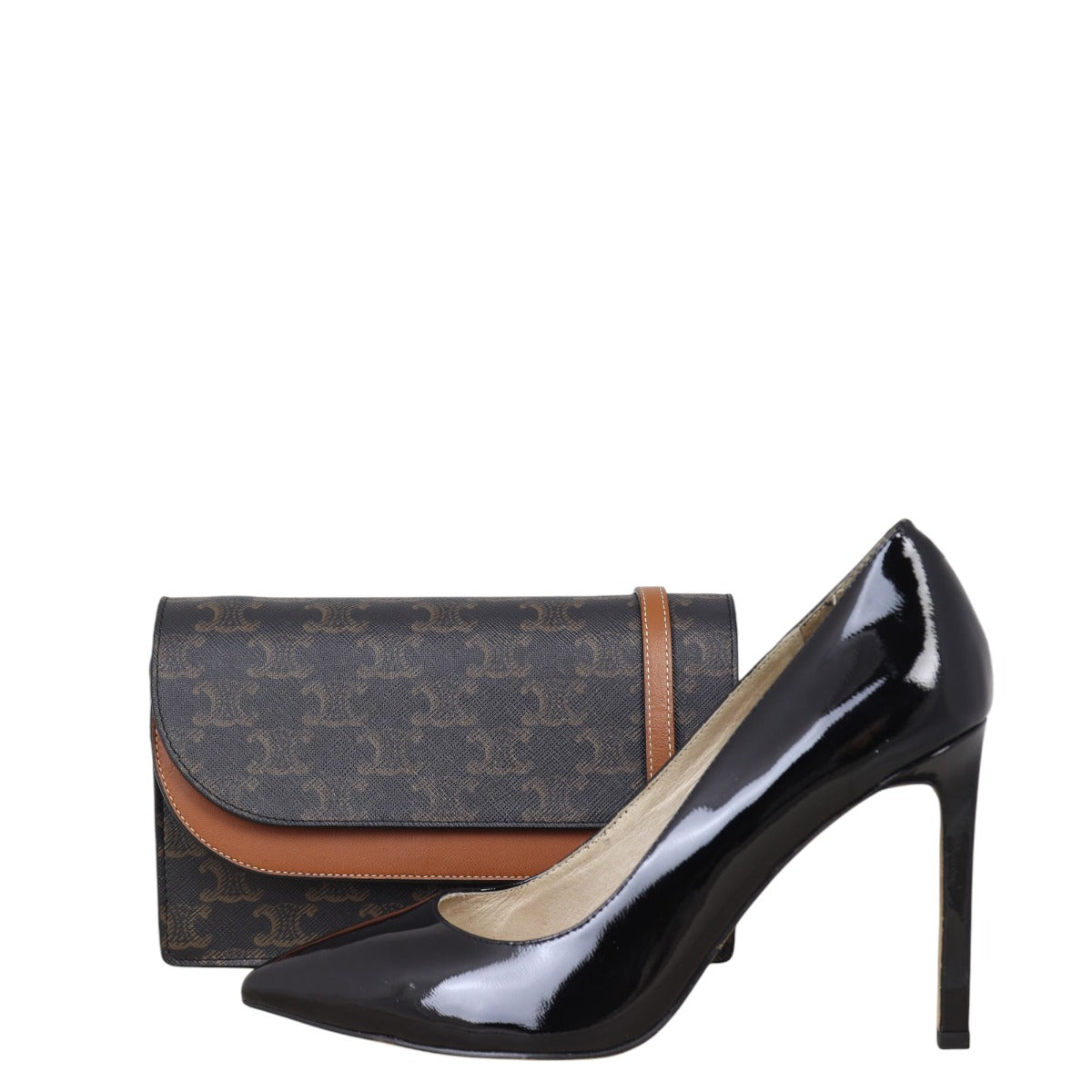 Celine Double Flap Wallet On Strap