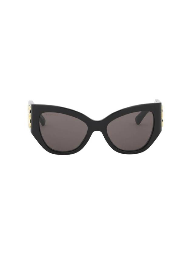 Luxury Balenciaga Trending 2025 BB Logo Cat-Eye Sunglasses Black