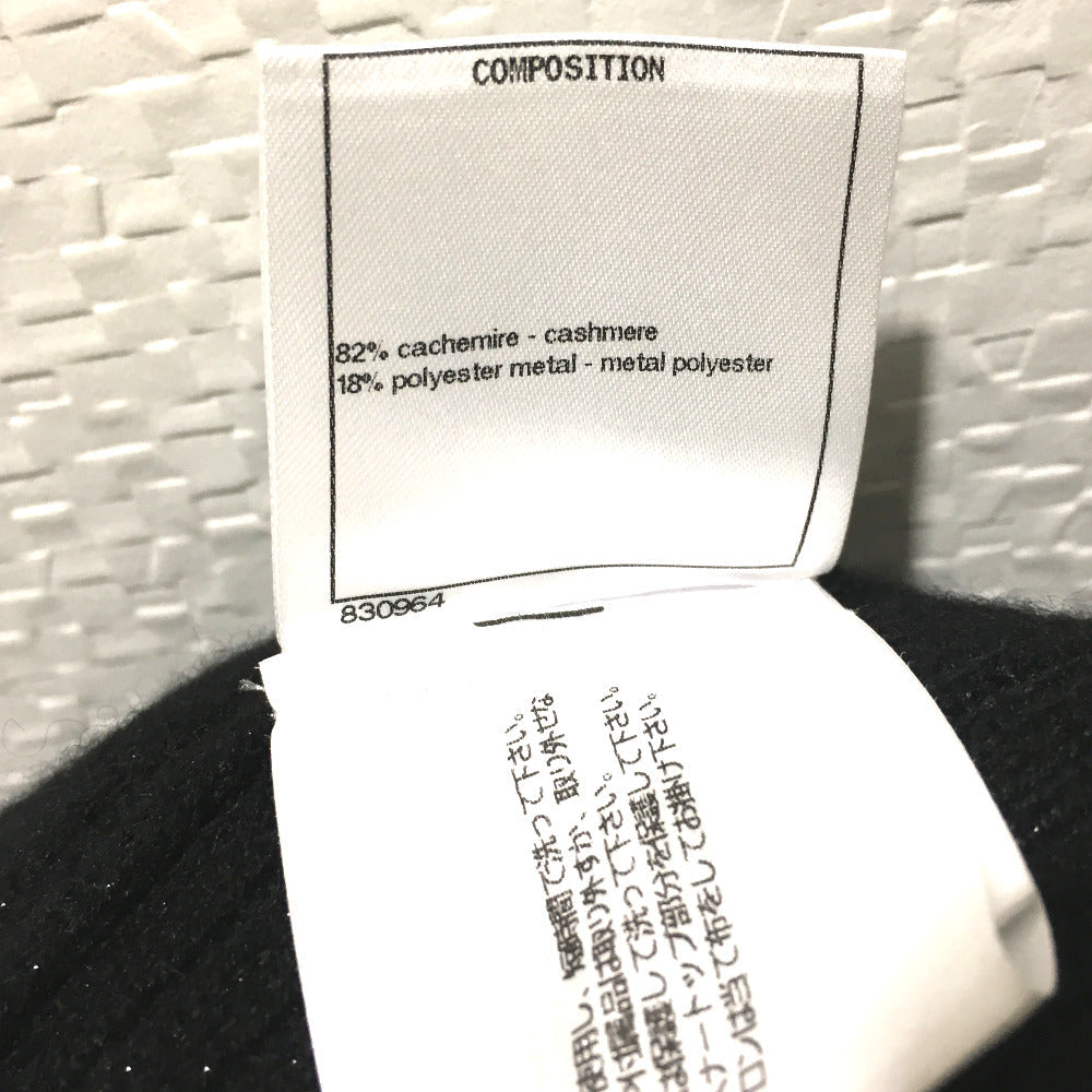 CHANEL one piece cashmere black knit 18S Women 34