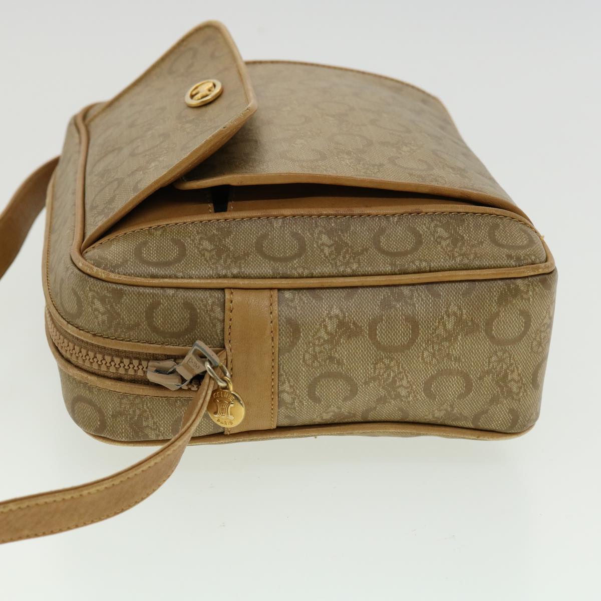 Luxury CELINE Shoulder Bag Enamel Beige 31529