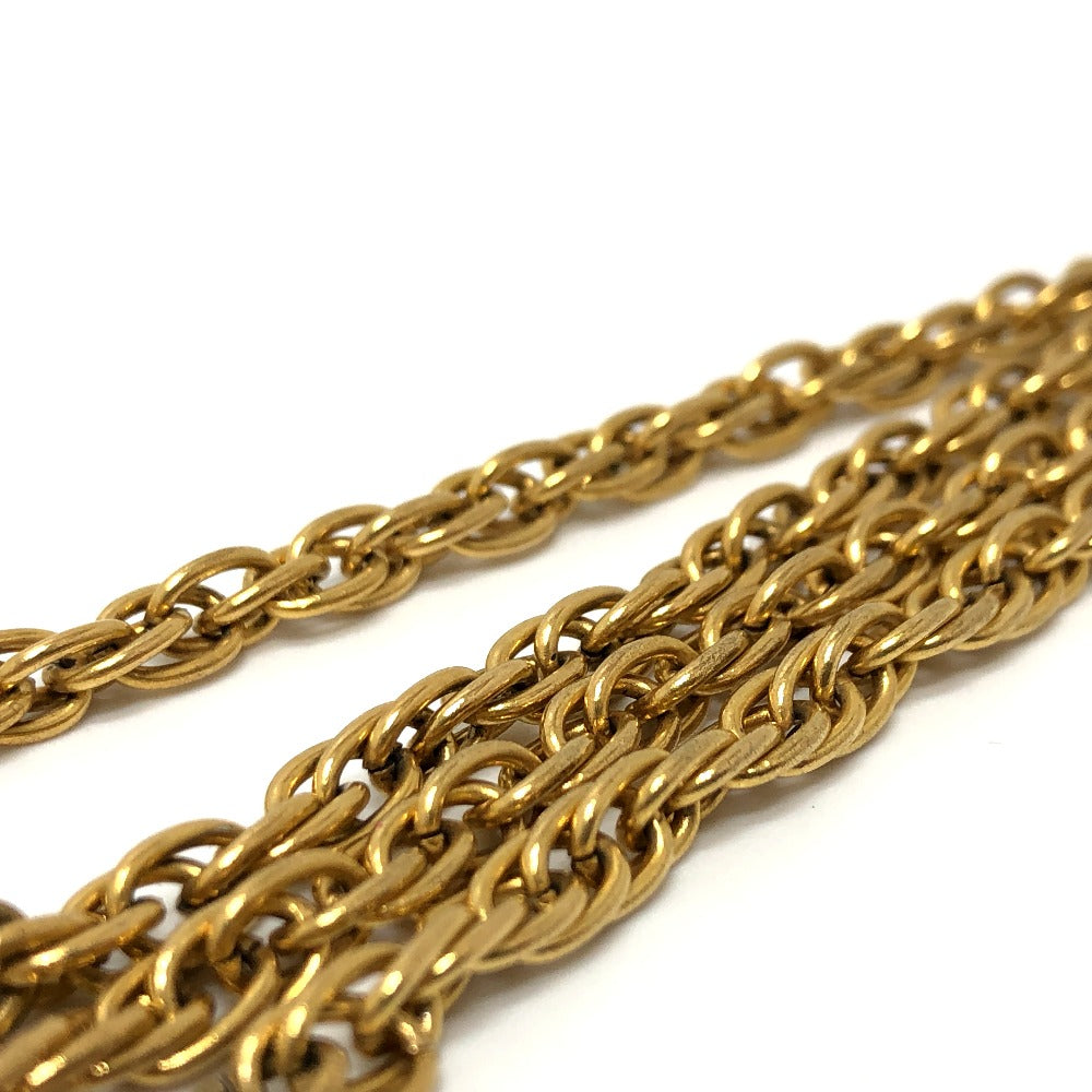 CHANEL Necklace metal gold COCO Mark