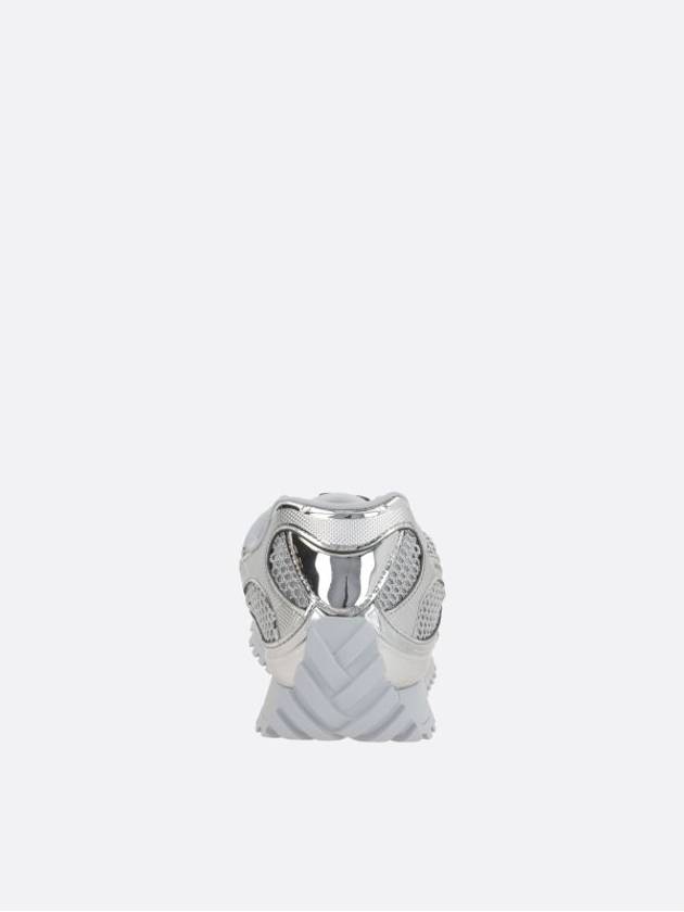 Luxury Bottega Veneta Orbit Low-Top Sneakers Silver