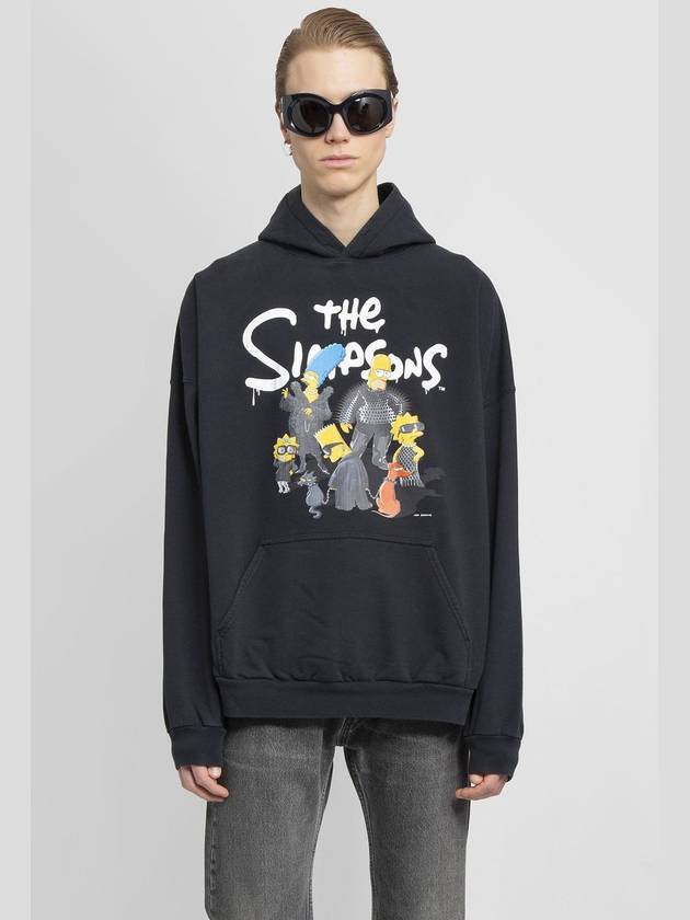 Luxury Balenciaga Trending 2025 Men's Simpson Overfit Hoodie Black