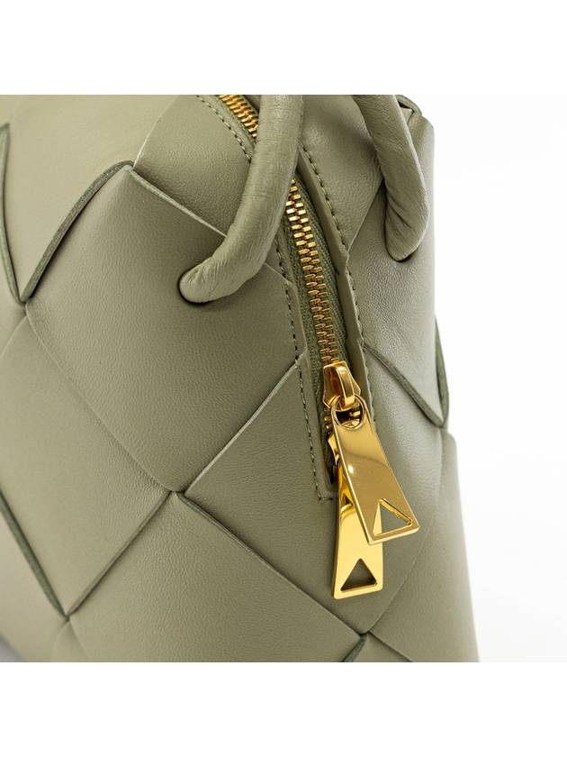 Luxury Bottega Veneta Cassette Intrecciato Small Cross Bag Travertine