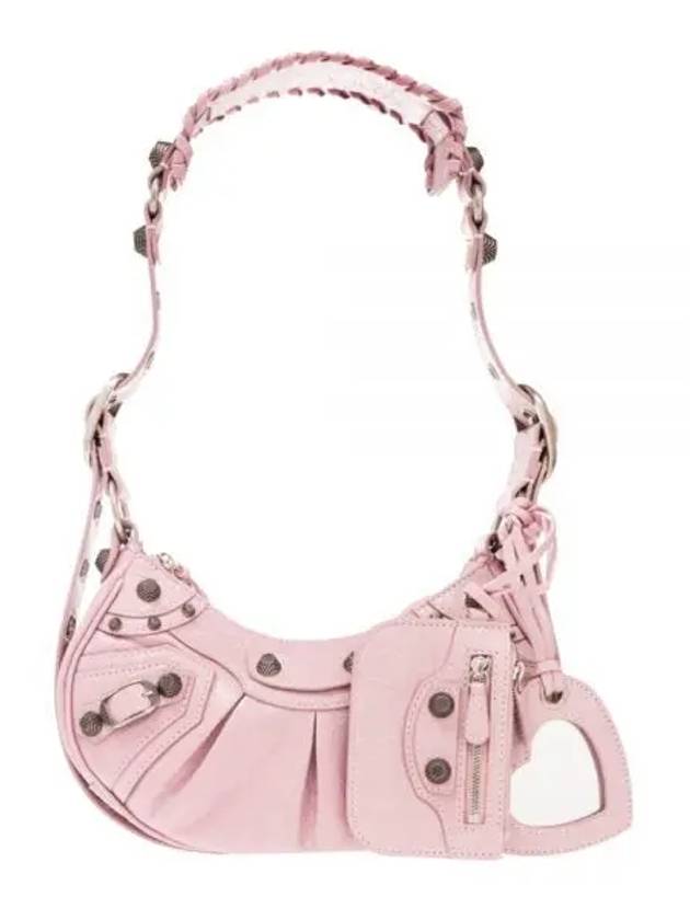 Luxury Balenciaga Trending 2025 Le Cagole XS Lambskin Shoulder Bag Pink