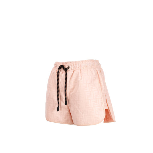 Fendi Size Logo Shorts Polyester Pink