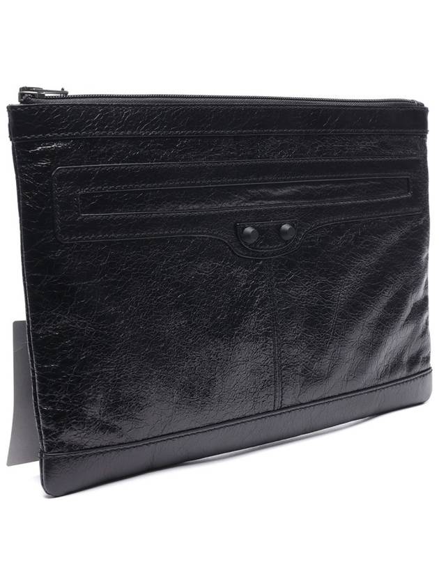 Luxury Balenciaga Trending 2025 Classic Clip Clutch Bag Black
