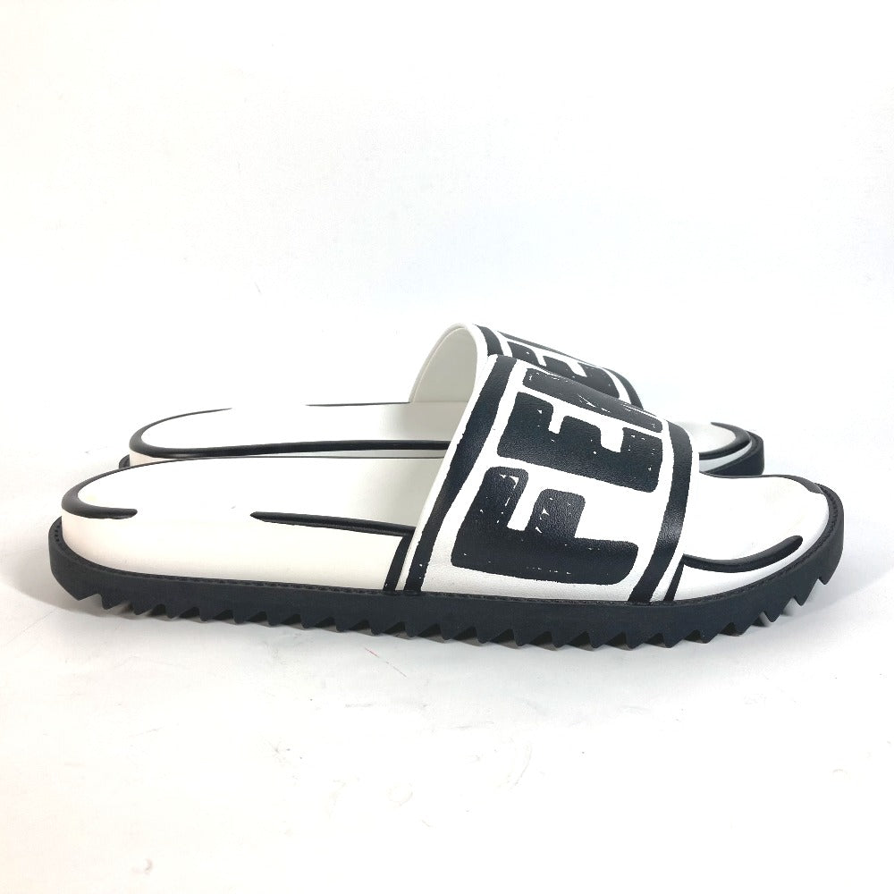 FENDI Sandals 7X1176 Leather, Rubber white Joshua Vides Collaboration logo mens 7