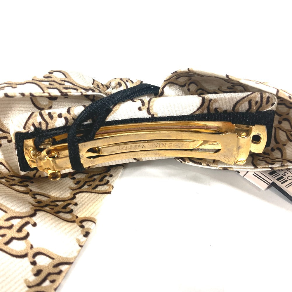 FENDI Valletta FXT114 silk beige logo ribbon