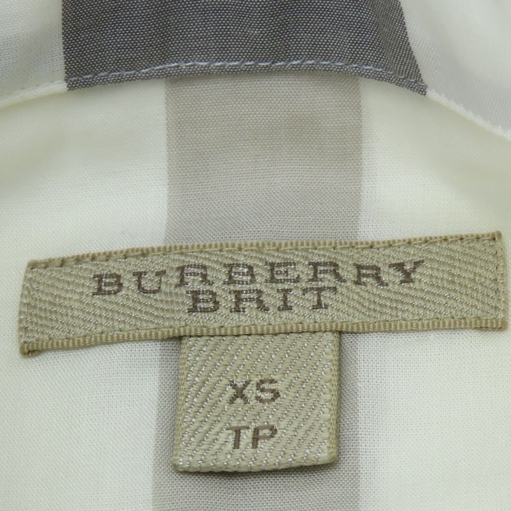 BURBERRY Short sleeve shirt cotton off white Unused storage item Women XS