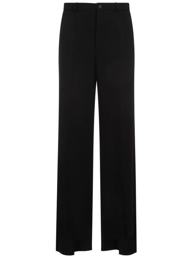 Luxury Balenciaga Trending 2025 Regular Fit Tailored Wide Pans Black