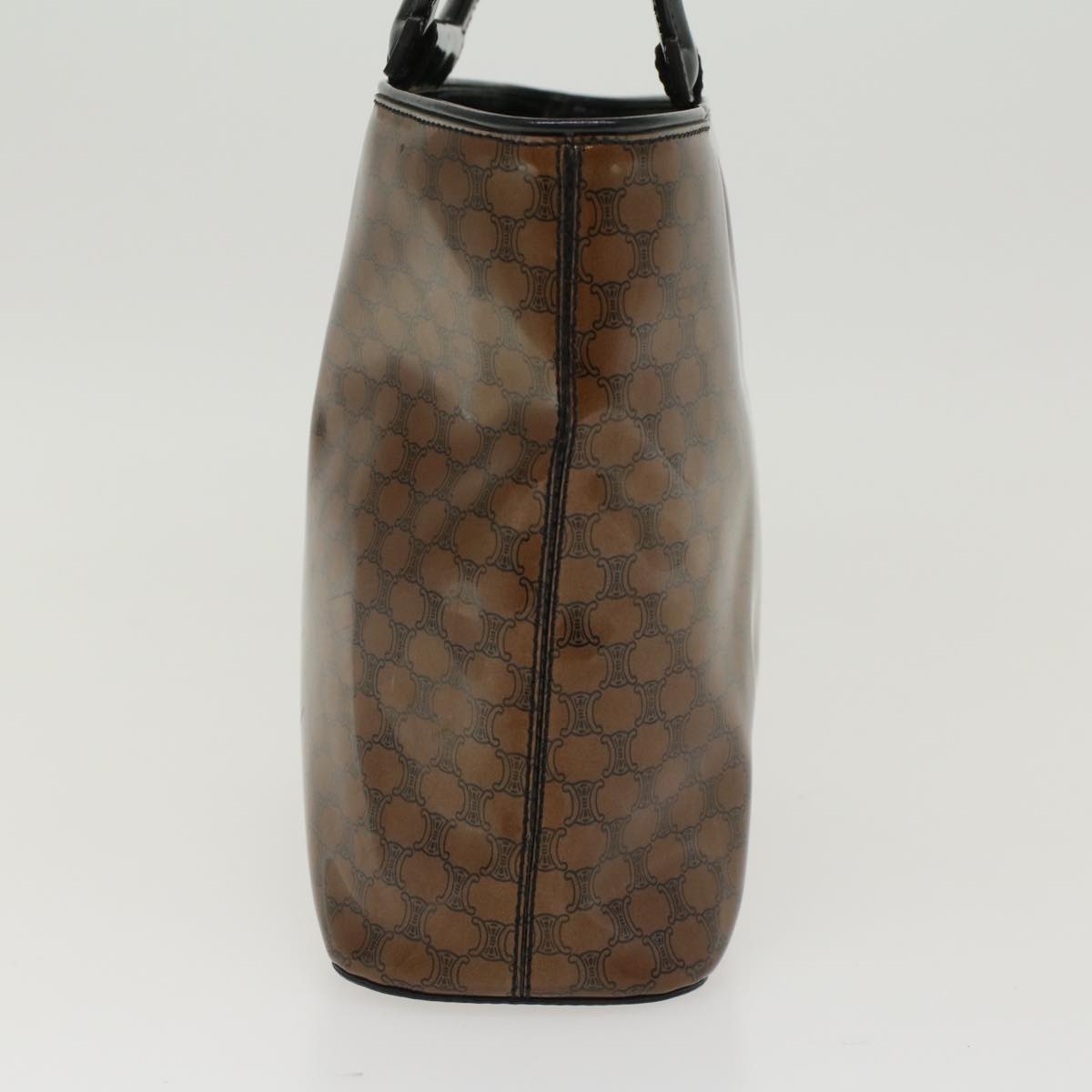 Luxury CELINE Macadam Canvas Hand Bag Brown 47388