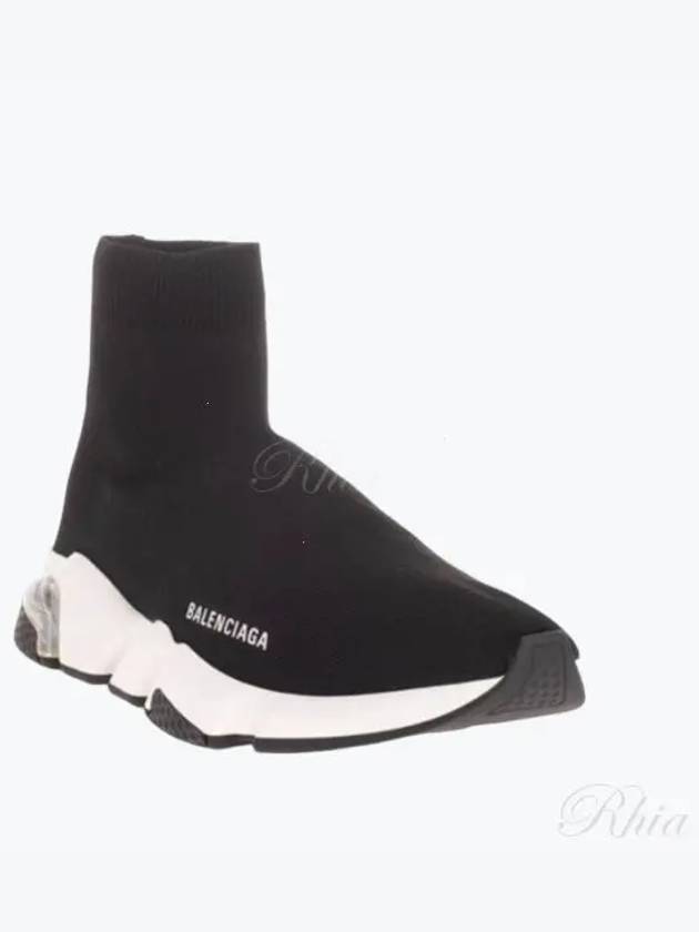 Luxury Balenciaga Trending 2025 Speed Trainer Clear Sole High Top Sneakers Black
