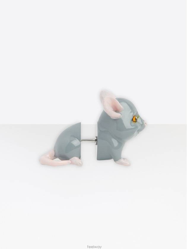 Luxury Balenciaga Trending 2025 Happy Rat Stud Earrings