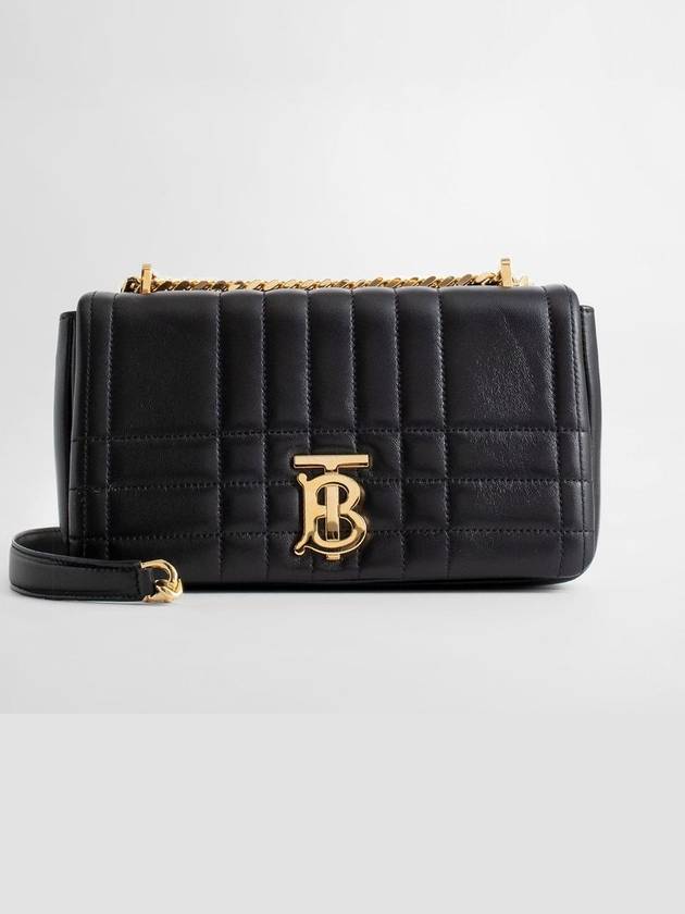 Luxury Burberry Lola Quilted Lambskin Small Shoulder Bag Black