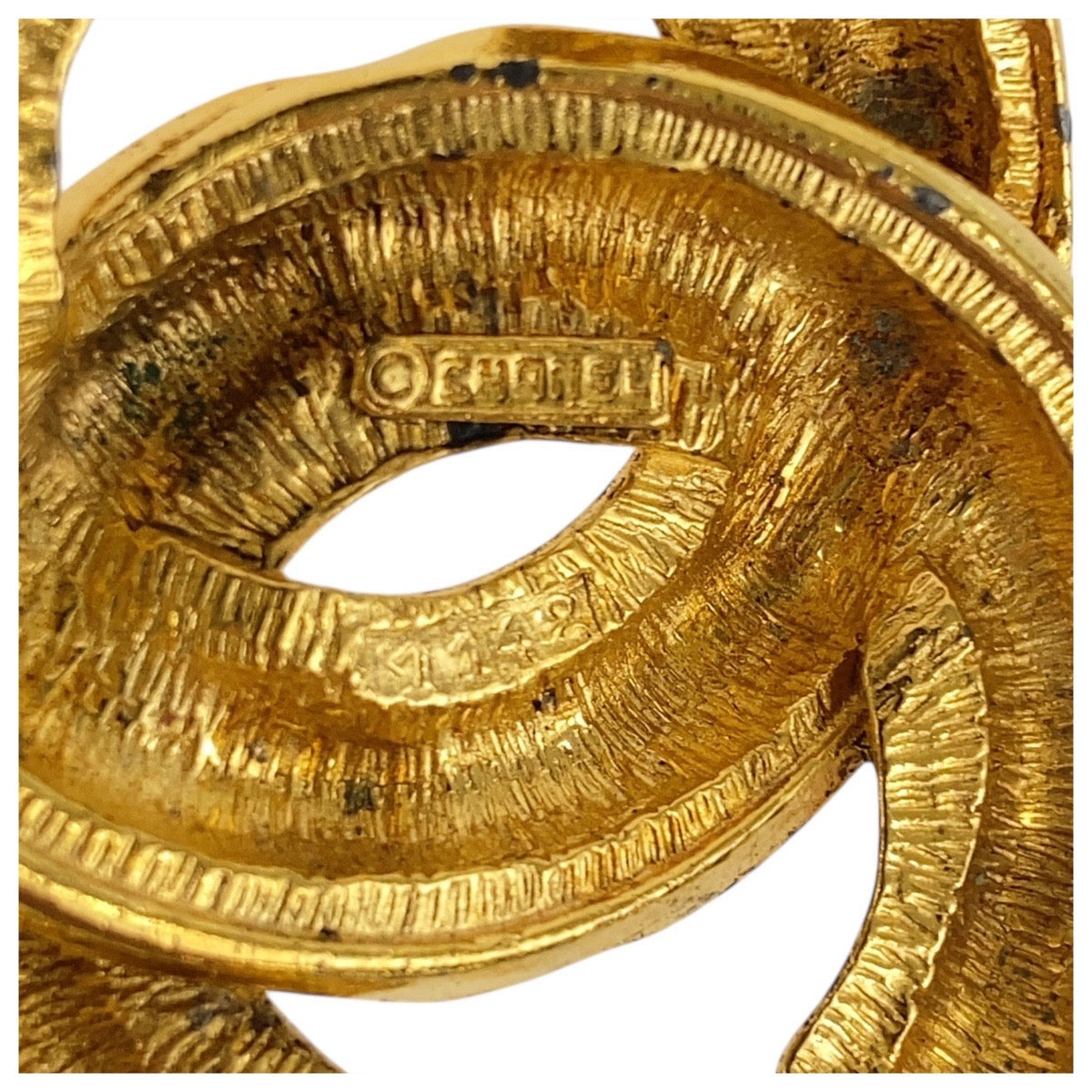CHANEL Brooch plating gold Matrasse