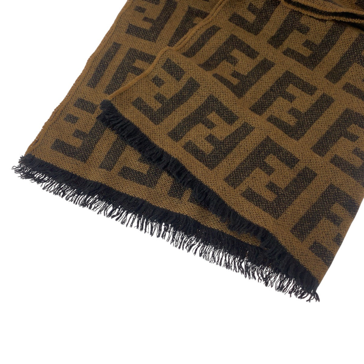 FENDI Stall wool Brown Zucca No Size (See Description)
