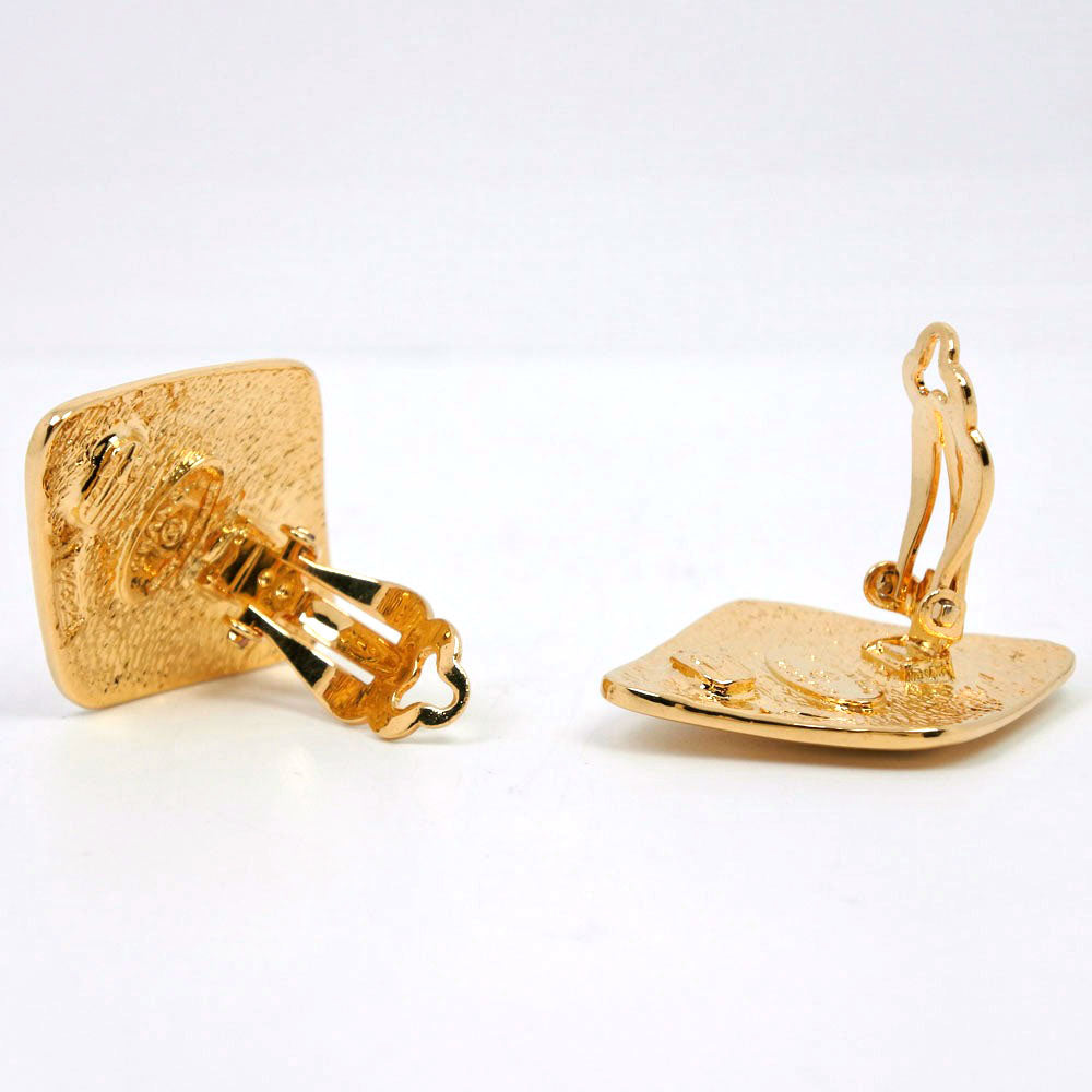 CHANEL Earring Plated Gold gold COCO Mark Women