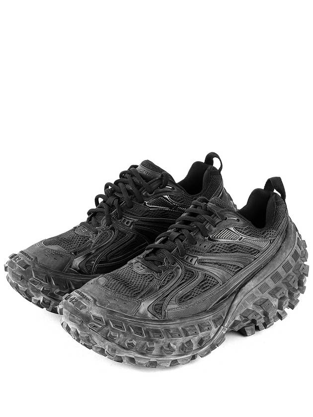 Luxury Balenciaga Trending 2025 Men's Mesh Rubber Defender Low Top Sneakers Black