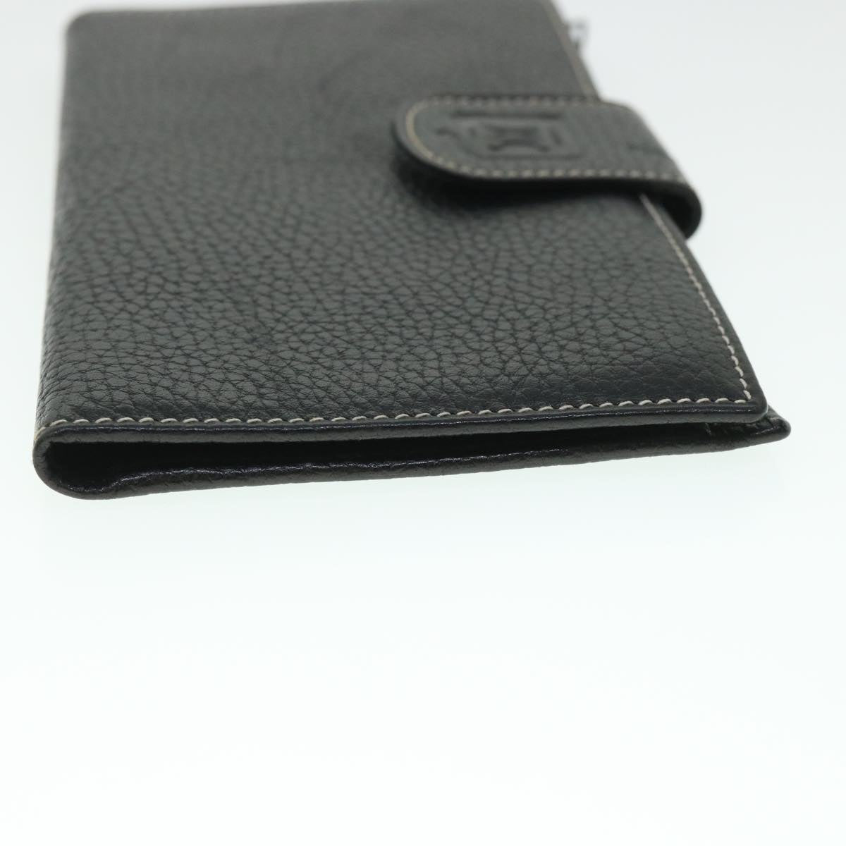 Luxury CELINE Long Wallet Leather Black 55628
