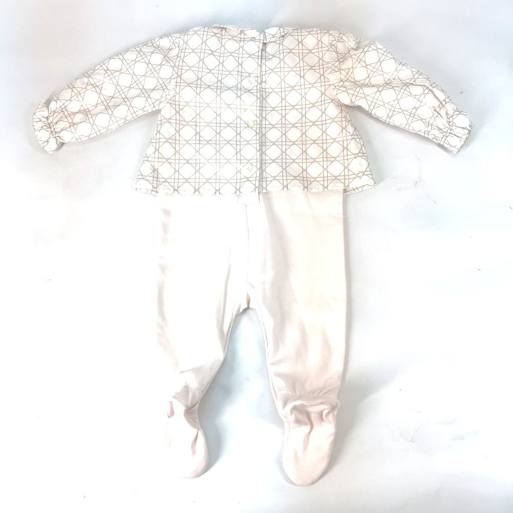 Dior Knit hat cotton pink Cannage poplin and cotton interlock baby shower gift set Kids 3