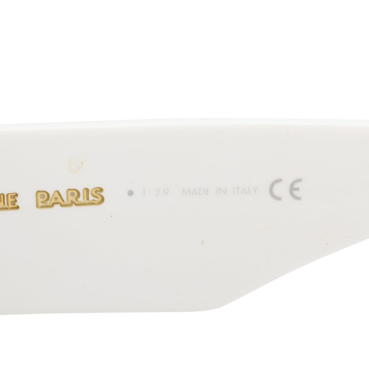 Celine CL400921 White Acetate Oversize Square Sunglasses