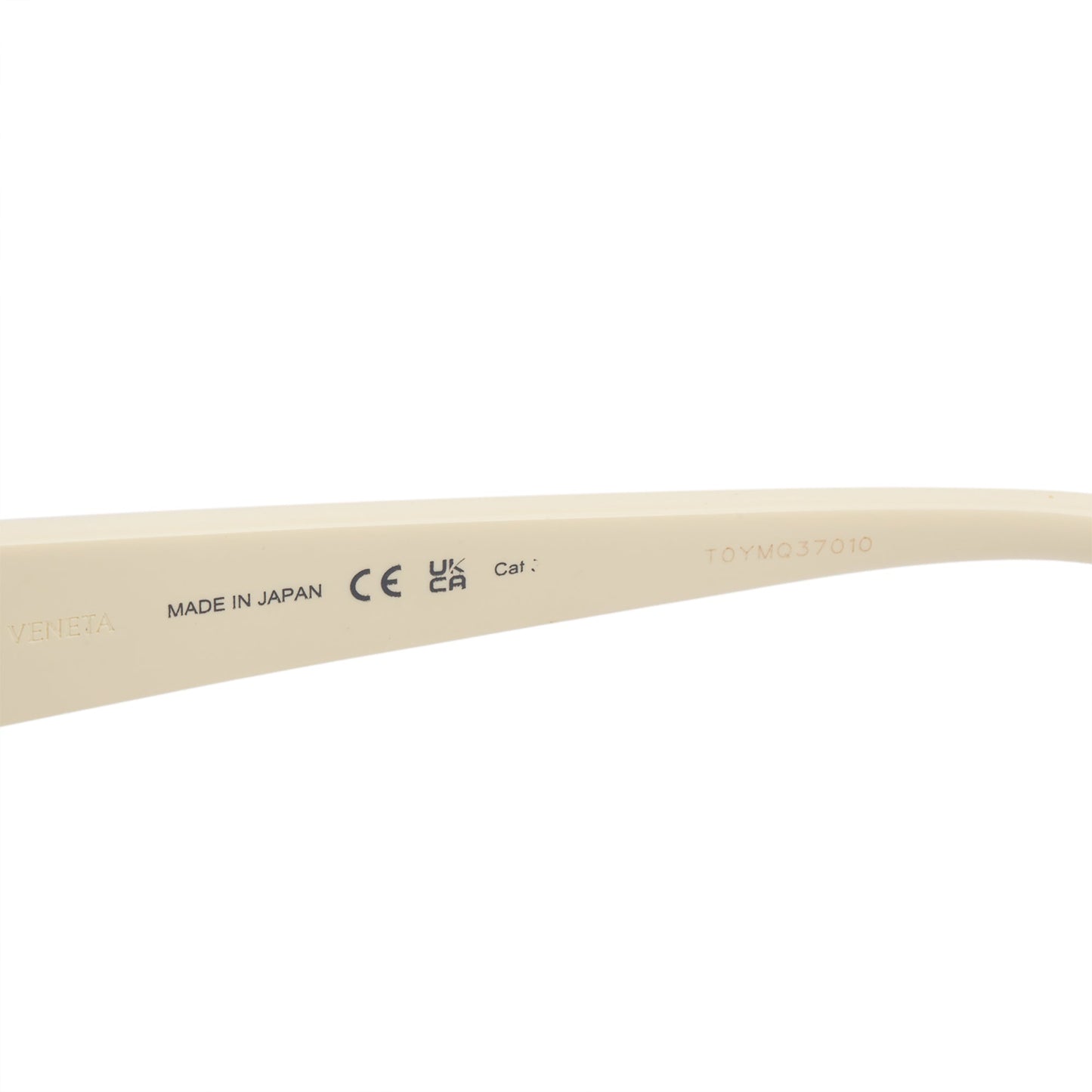 Bottega Veneta BV1031S Ivory Acetate Angle Hexagonal Sunglasses