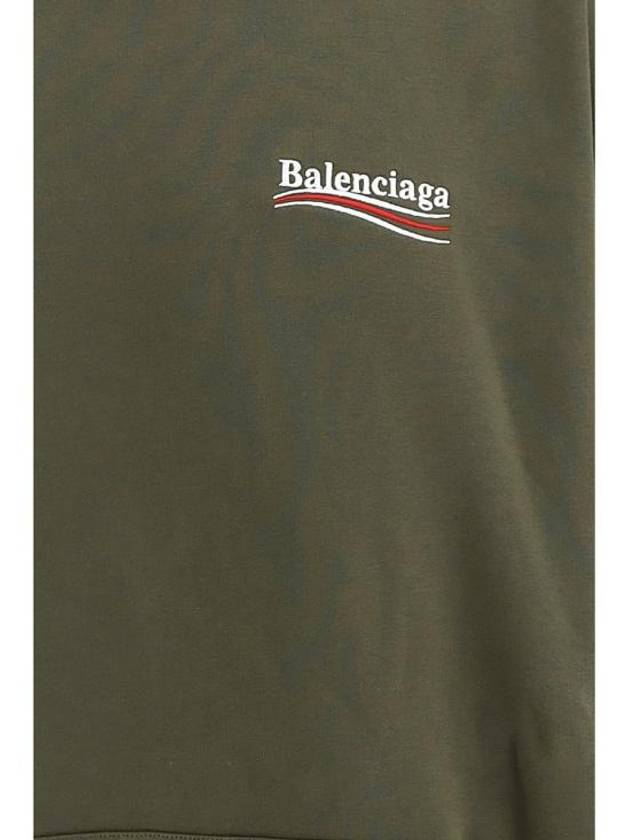 Luxury Balenciaga Trending 2025 Men's Political Campaign Large Fit Hoodie Khaki