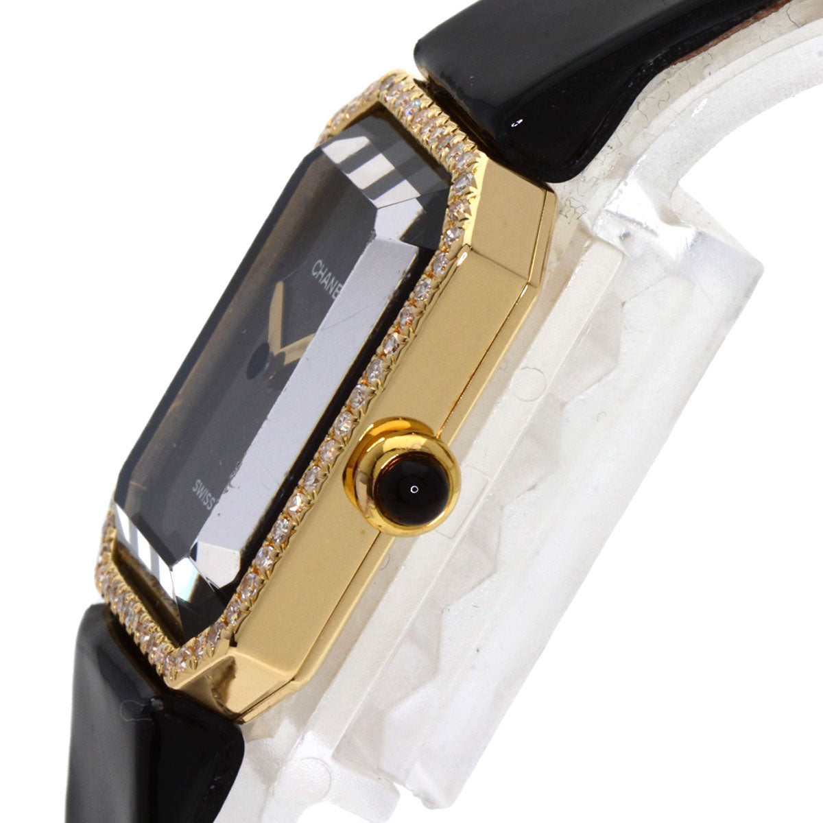 CHANEL Watches Quartz H0094 K18YG, leather gold Premiere black dial Women